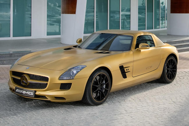 mercedes-sls-amg-desert-gold
