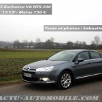 Essai Citroën C5 Exclusive 3.0 HDI 240 berline