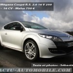 Essai détaillé Renault Mégane Coupé R.S 2.0 16V 250 châssis sport