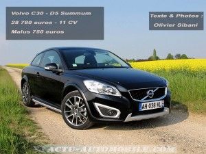 Essai Volvo C30 restylé D5 Summum Geartronic