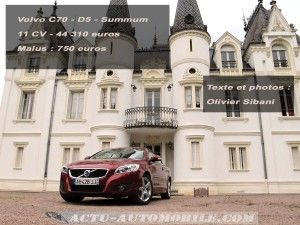 Essai Volvo C70 restylé D5 Summum Geartronic