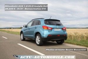 Essai Mitsubishi ASX 1.8 Di-D Instyle : crossover tendance