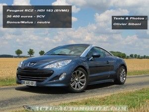 Essai Peugeot RCZ 2.0 HDI 163 : l’émotion sans compromis