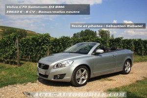 Essai Volvo C70 D3 BM6 Summum : un 5 cylindres en entrée de gamme !