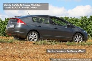 Essai Honda Insight Exécutive Navi Cuir