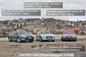 Comparatif 508, Laguna, C5