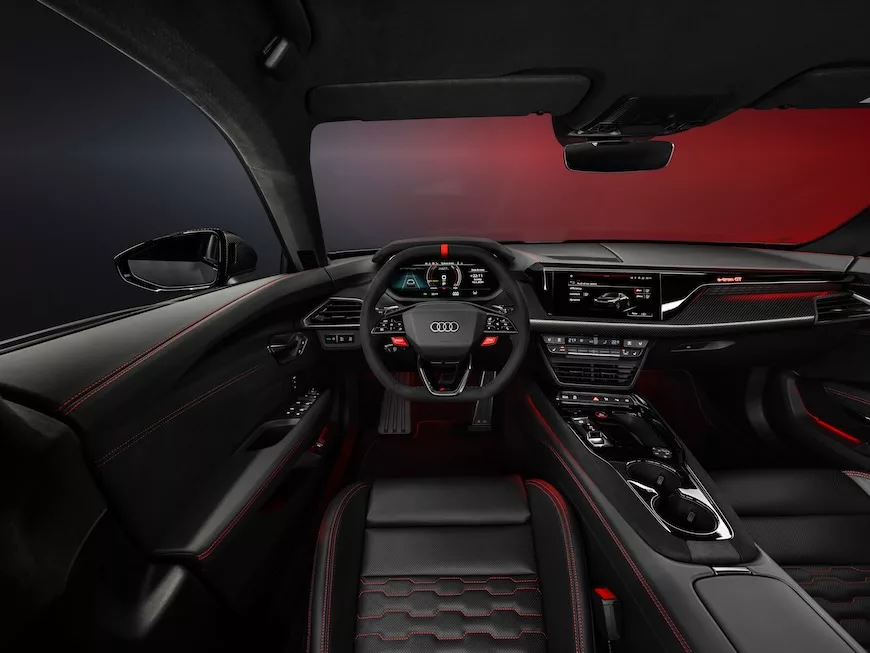 L'intérieur de l'Audi RS e-tron GT 2024