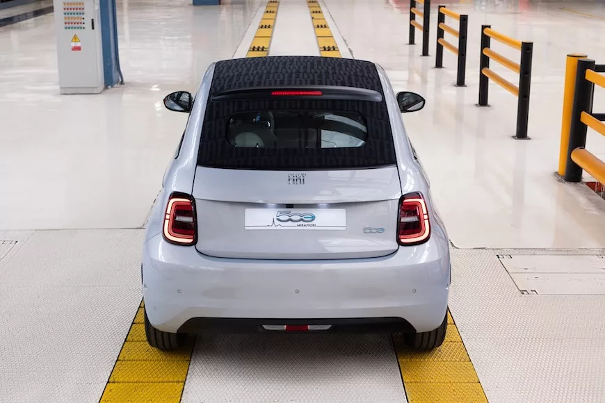 La Fiat 500e à l'usine de Mirafiori