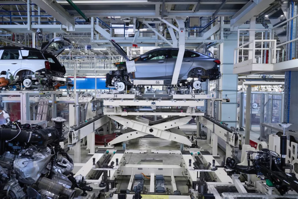 La production actuelle de l'usine BMW de Leipzig