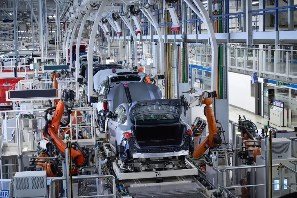 La production actuelle de l'usine BMW de Leipzig