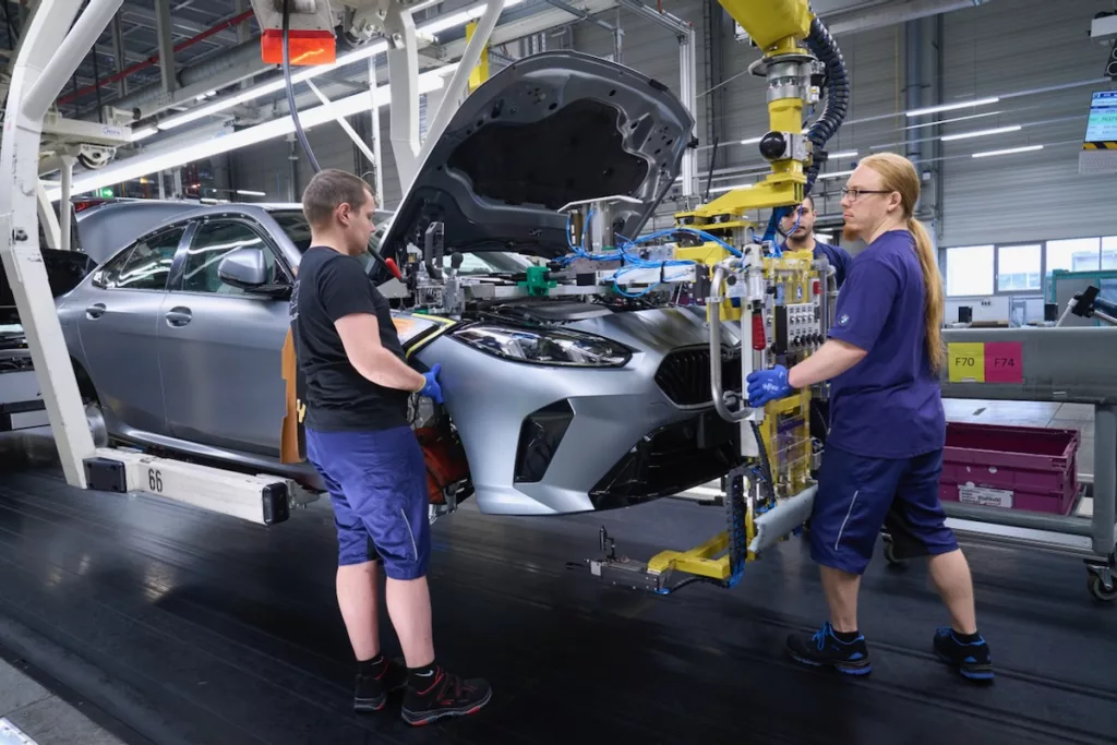 La production actuelle de l'usine BMW de Leipzig