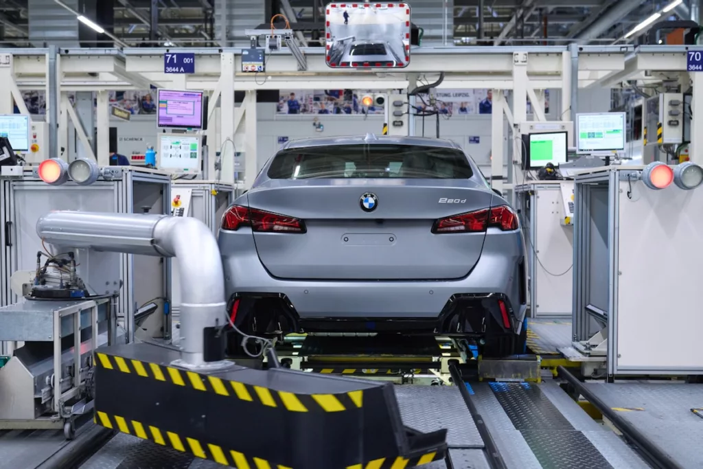 La production actuelle de l'usine BMW de Leipzig