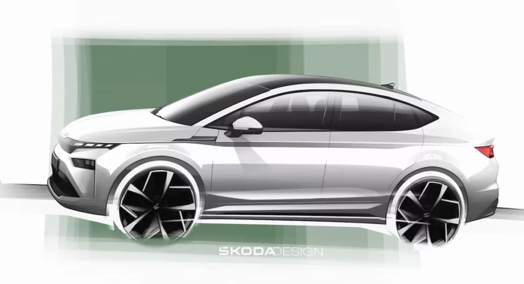 Le Skoda Enyaq bientôt restylé : voici les esquisses officielles