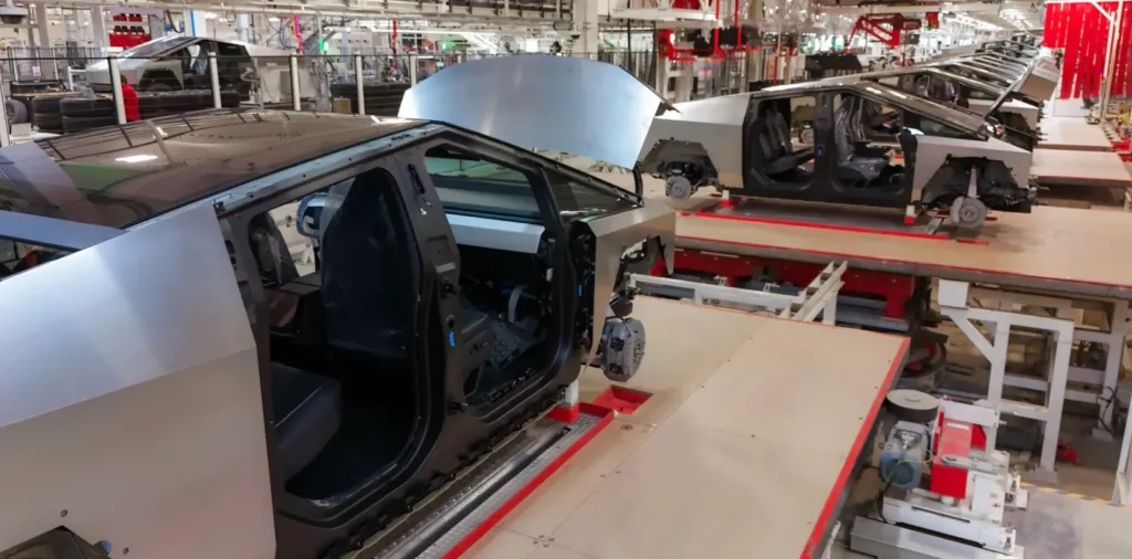 Le Tesla Cybertruck en production