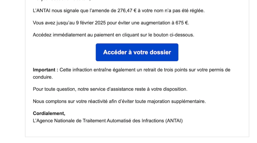 Escroquerie : attention aux fausses amendes de l'ANTAI